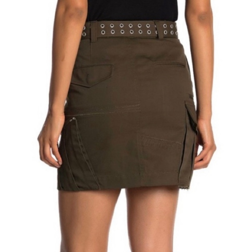 Olive Green Women's Skirt - Picture 5 of 15